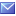 Blue envelope icon with light gradient.